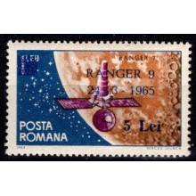 Ranger 9. Provisorium. Blåt overtryk. Postfrisk.